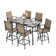 Alyne 6 - Person Metal Patio Dining Set with Rectangular Table