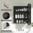 Arch Metal Framed Storage Medicine Cabinet With Beveled Mirror-1817838013-1814590307
