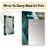 Teal Modern Geometric Tiles - Geometric  Decorative Mirror, Modern Wall Mirror, Printed Metal Art-458157160