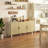 Sideboard Buffet Cabinet, Kitchen Cabinet, Coffee Bar Cabinet With 3 Rattan Doors And Adjustable Shelves-341363571