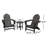 POLYWOOD Classic Adirondack 3-Piece Adirondack Set-2077072839