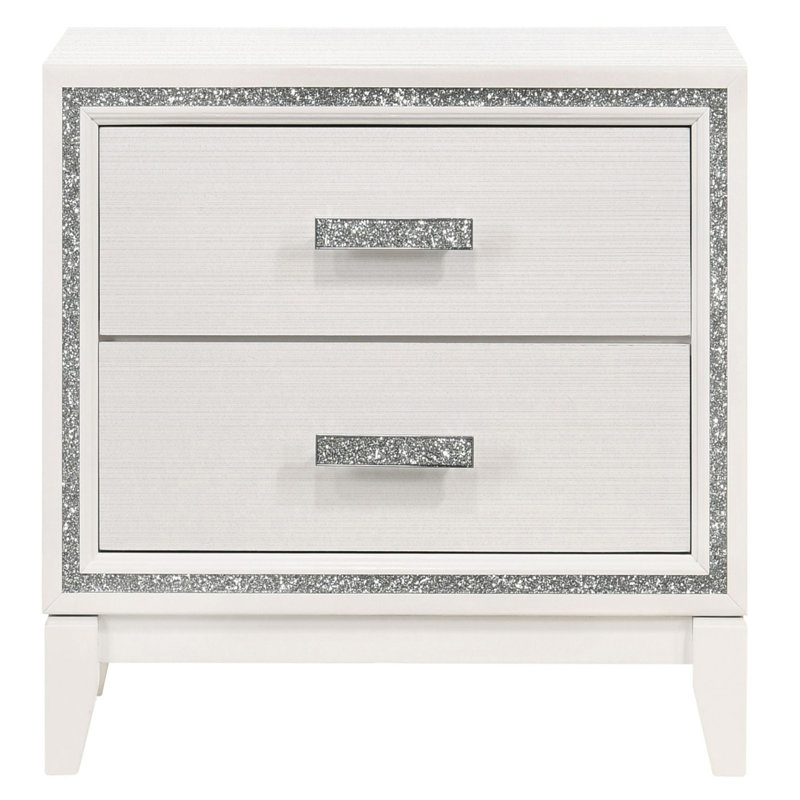 Table de bout Table de chevet moderne, Blanc