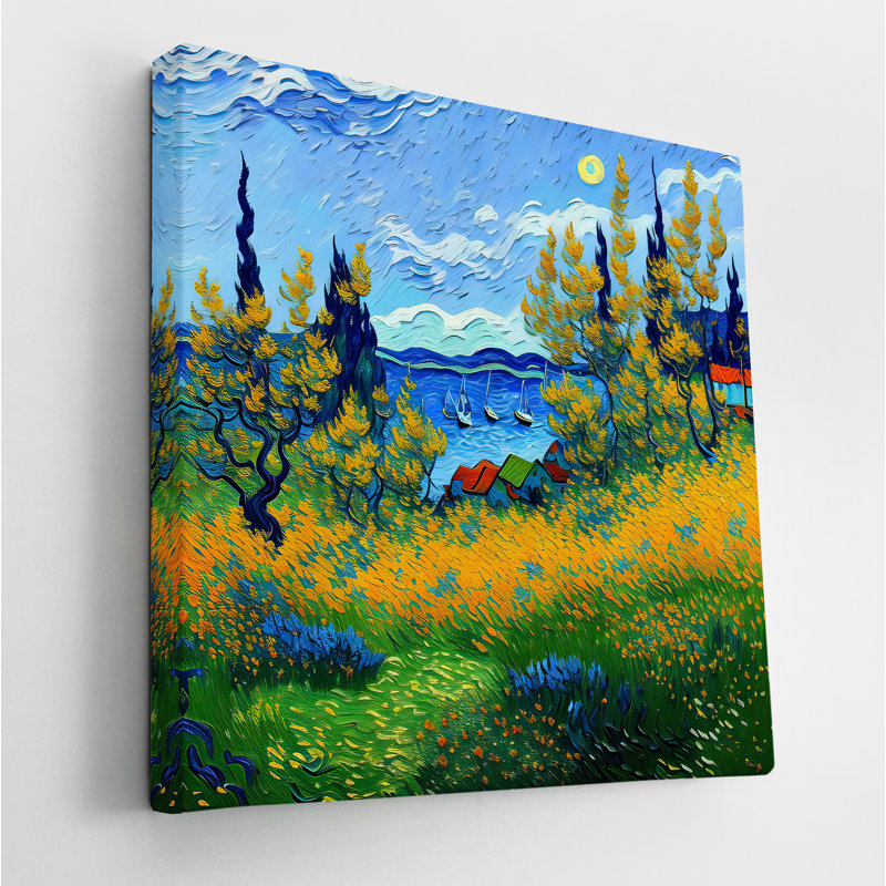 Coastal View I, 36" H x 36" W