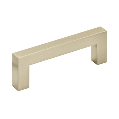 Monument 3 inch (76mm) Center-to-Center Golden Champagne Cabinet Pull - 10 Pack