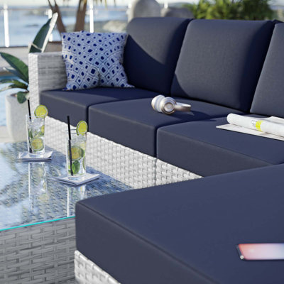 Ensemble modulaire d'extérieur 4 pièces Modway Convene