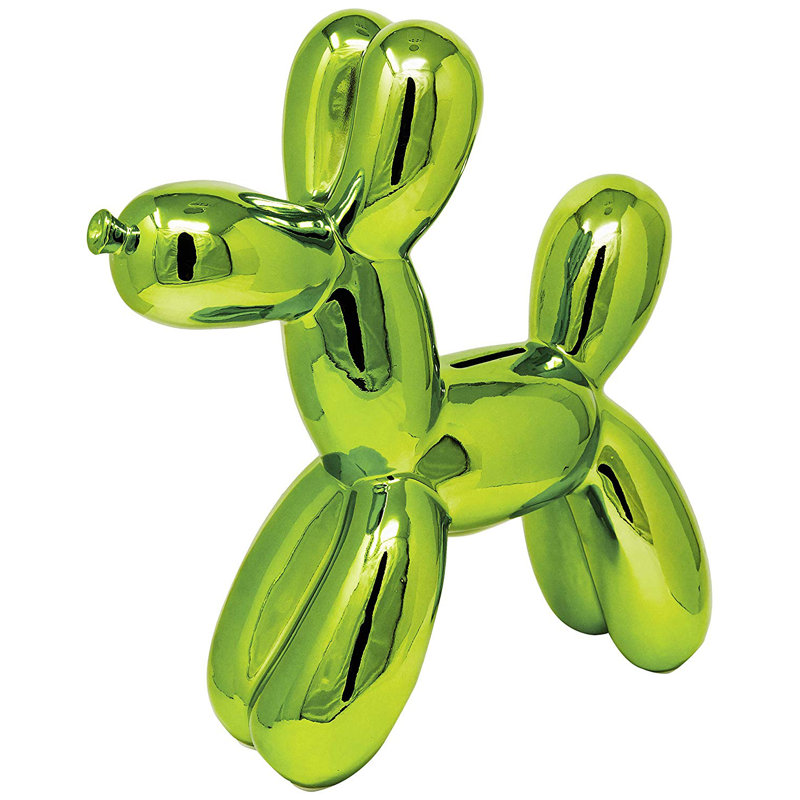 Tirelire Porum, Vert, H 12 po x l 4 po x P 12 po