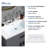 32" W x 20" D Rectangular White Ceramic Single Bathroom Vanity Sink Top with Overflow (Sink Only)