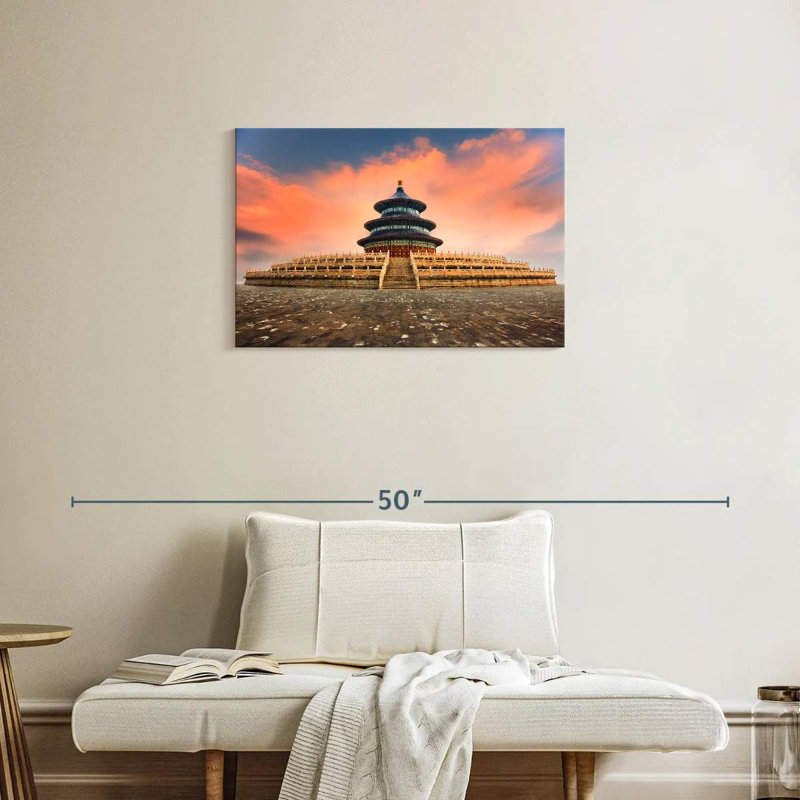 Lilie, temple du ciel, H 20 po x l 30 po