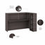 Bureau d'intimité avec tablettes Bush C-70656784-70656785