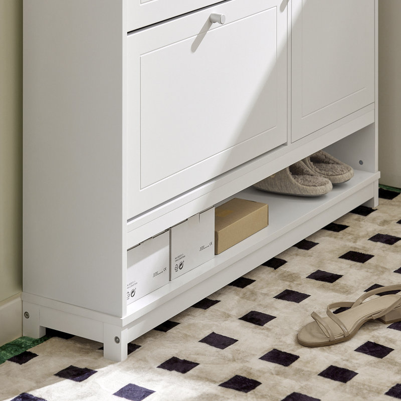 16 Pair Flip Down Shoe Storage