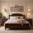 Farmhouse Gold Wall Sconce With Fabric Shade, Dimmable LED Bedroom Light For Living Room & Hallway, 5.5 Inch-130032814
