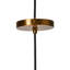 Plafonnier Elloree à facettes en cristal et métal, bronze brossé