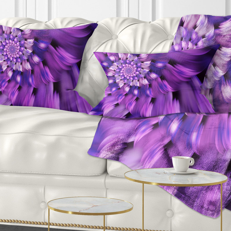 Coussin lombaire en forme de fleur florale