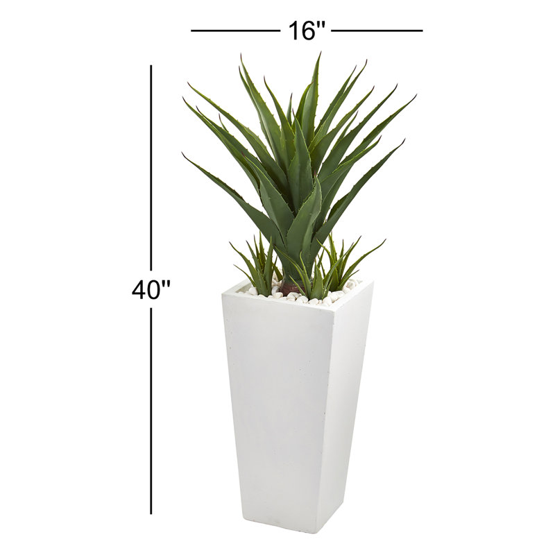 Agave artificiel 34 po en pot