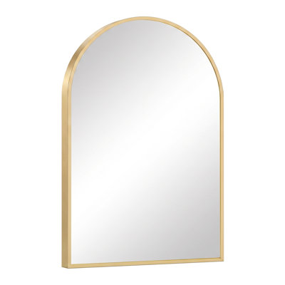 Aluminum Frame Arched Wall Mirror