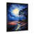 Impression noire sur toile encadrée