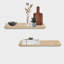 Tablette flottante en bois massif 2 pièces Chikita-599100970-599100973