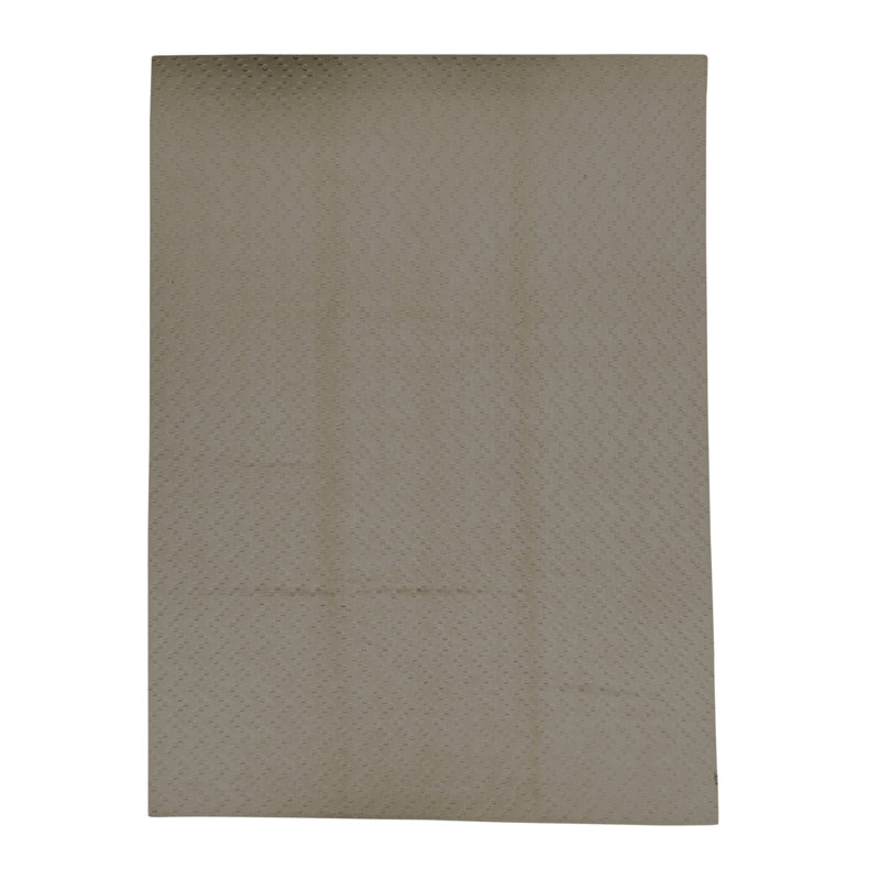 Cotton Chevron Area Rug in Brown