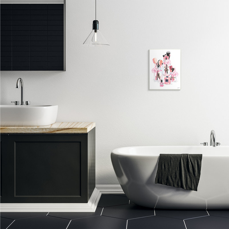 Accessoires de mode glamour en pots, Plaque murale, H 15 po x l 10 po