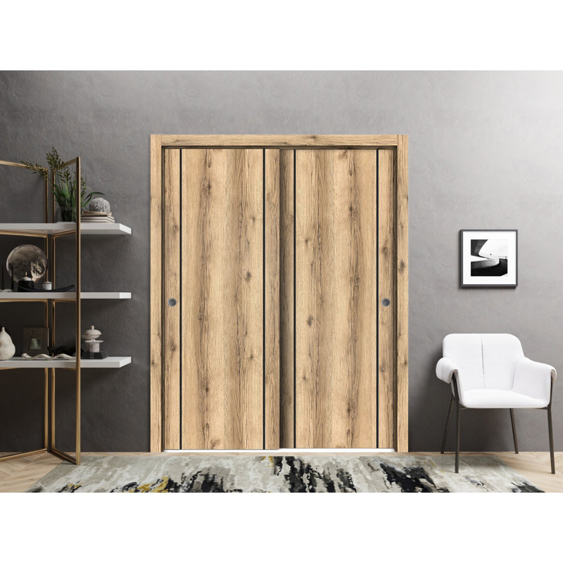 Finition en bois massif manufacturé, Chêne, 36 po x 80 po
