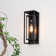 Rasharkin Classic Outdoor Wall Sconce 1 Light Rectangular Metal Frame and Clear Glass Shade Waterproof