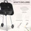 Luch 56cm W Barrel Charcoal Grill