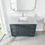 Plateau de meuble-lavabo en quartz de qualité supérieure avec lavabo encastré intégré et dosseret haut