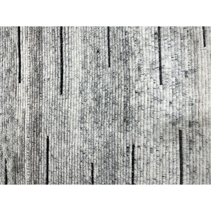 Tapis transitionnel en laine noué à la main Amara Majestic, Rectangle de 10 pi x 14 pi