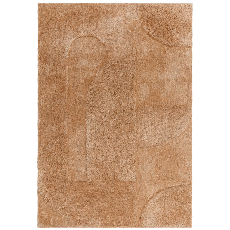 Bowery Cozy Geometric Tufted Pink Area Rug, Rectangle 120 x 170cm