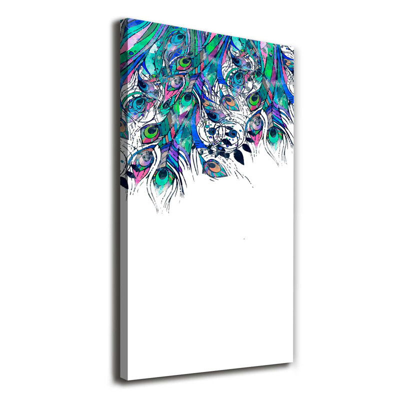 Ethnic Flowers - Wrapped Canvas Print