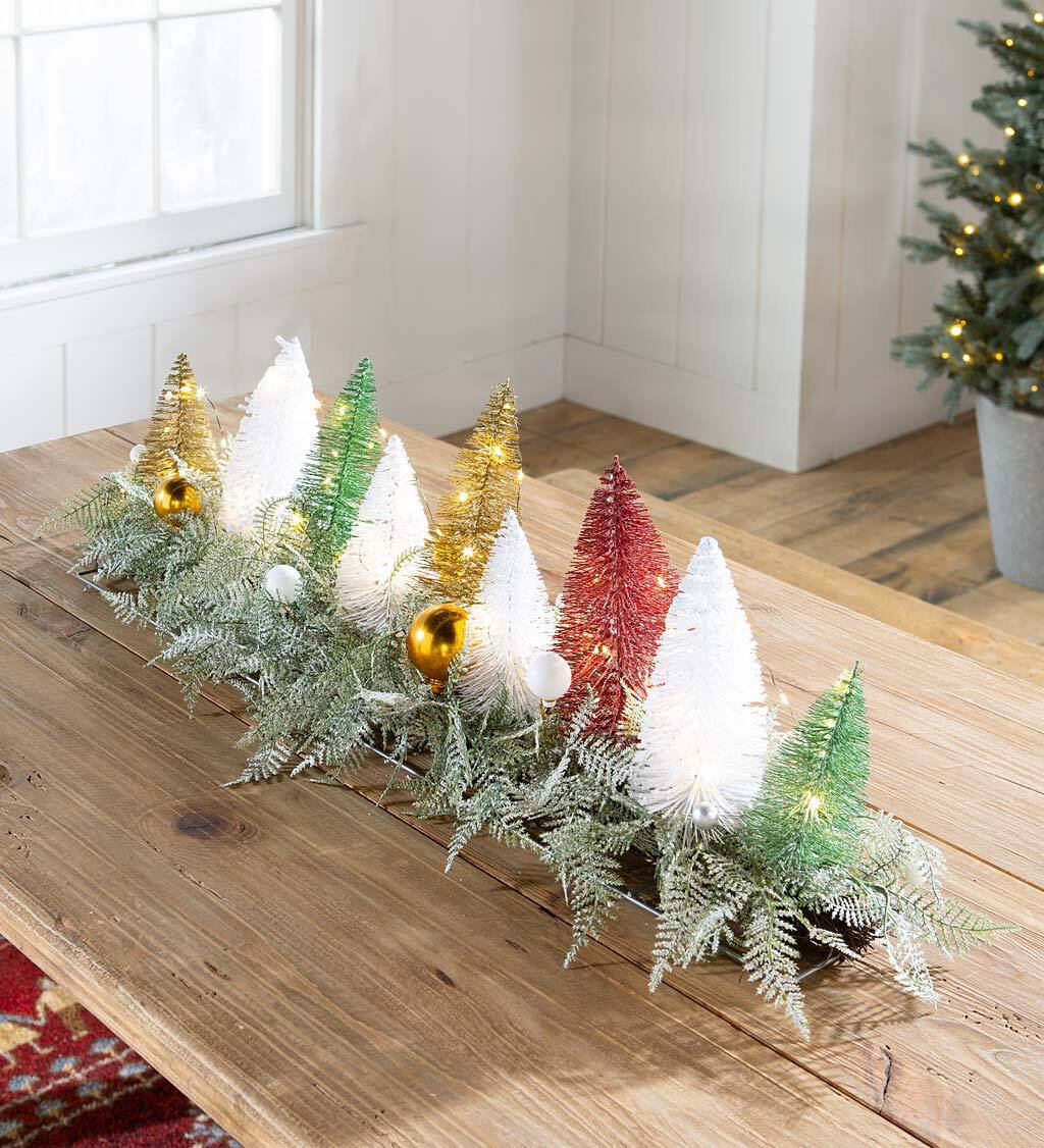 45 Bottle Brush Christmas Trees For Holiday Decor - DigsDigs