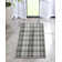 Tapis gris foncé à tissage plat Kehr