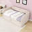 Twin Upholstered Daybed with Pop Up Trundle-2061118826