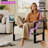 Whole Metal Frame Upholstered Accent Chair With Side Tray Table-584564611