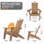 Chaise Adirondack en plastique avec table Caddo-1741182014