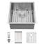 Évier de bar / de préparation encastrable - compact et durable
