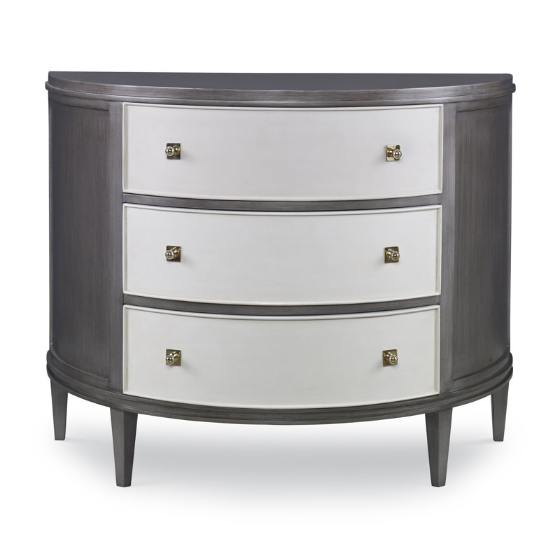Commode d’appoint 3 tiroirs en demi-cercle Orion