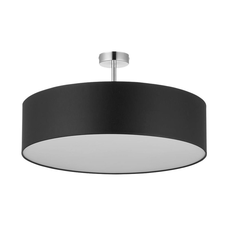 Bansemer Fabric Semi Flush Mount, 38cm H x 60cm W x 60cm D, Black