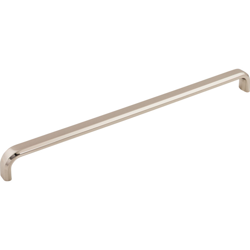 Telfair 8 13/16" Center to Center Bar pull, Polished Nickel, 12" Center to Center