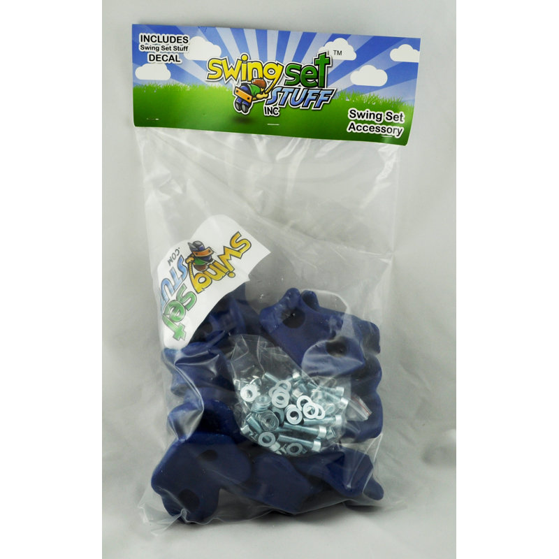 Large Textured Rock Holds, Blue