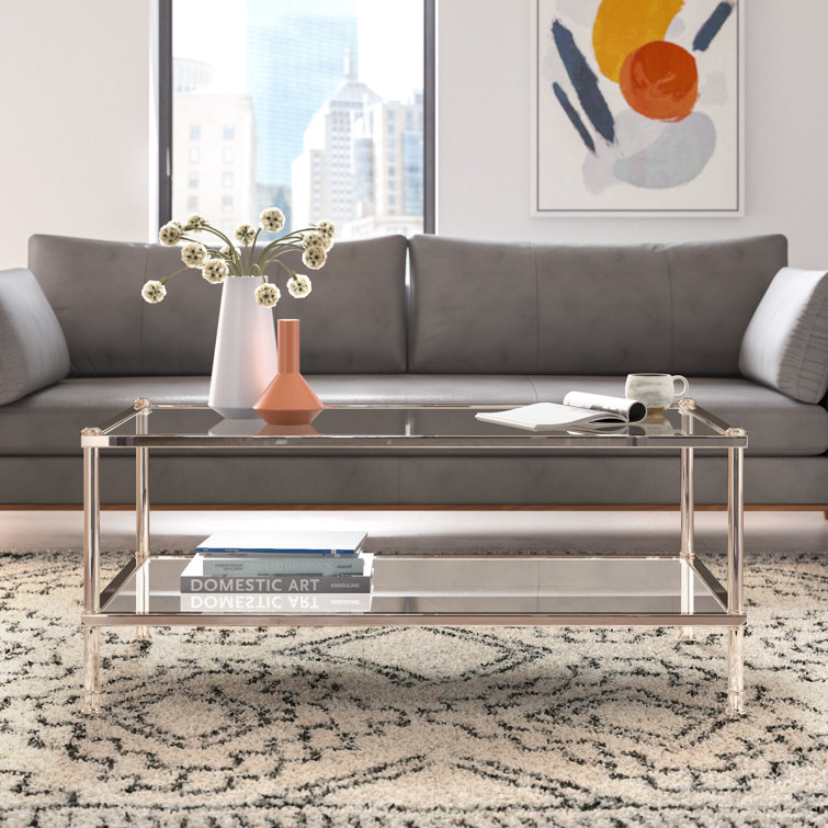 Lorford Glass Top Coffee Table