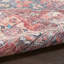 Tapis oriental bleu / rouge brique lavable à la machine-1496007634