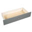 Lit superposé simple au-dessus de simple avec échelles et deux tiroirs de rangement (gris) (Lt000265aae)