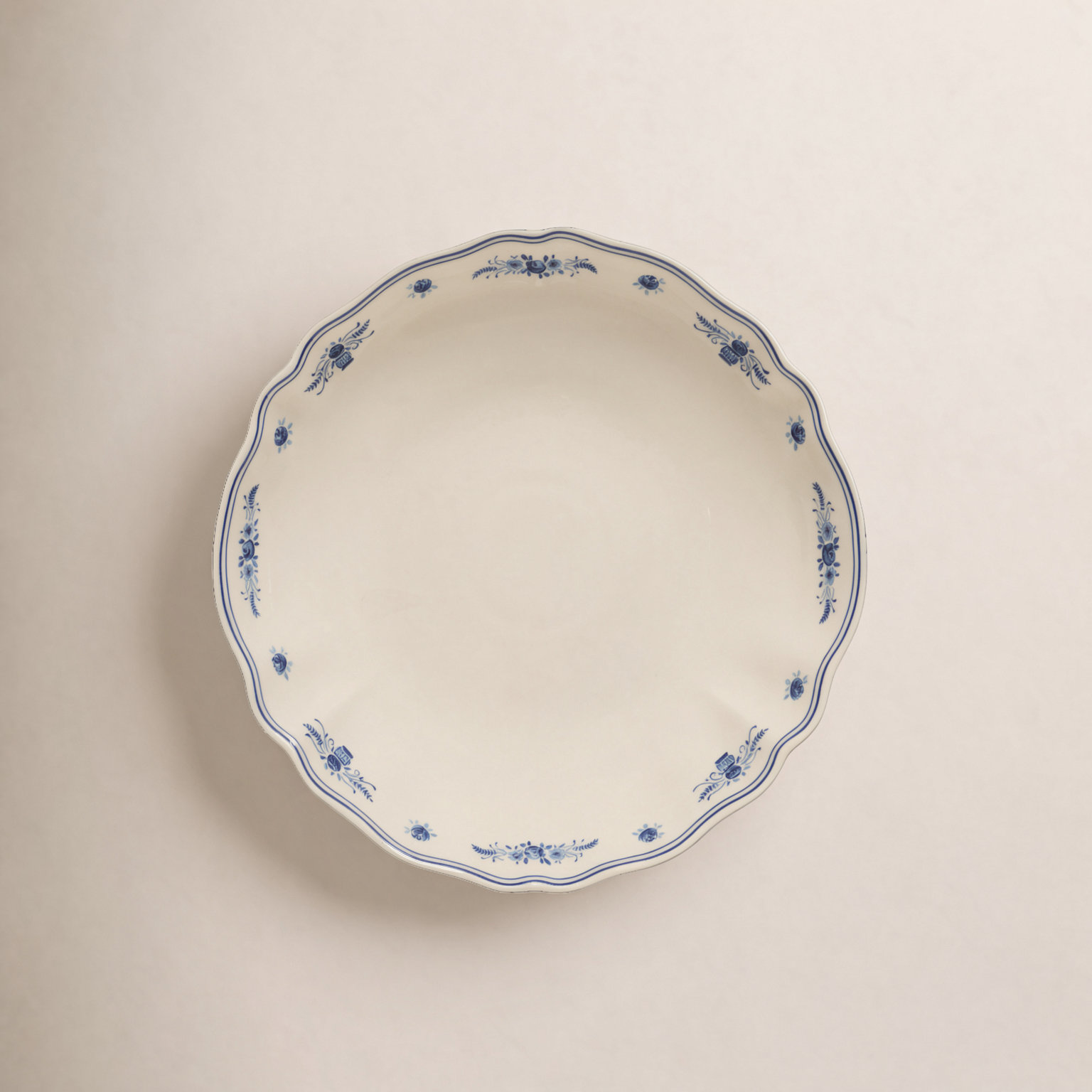 Vila Pasta Dish, Beige/Blue