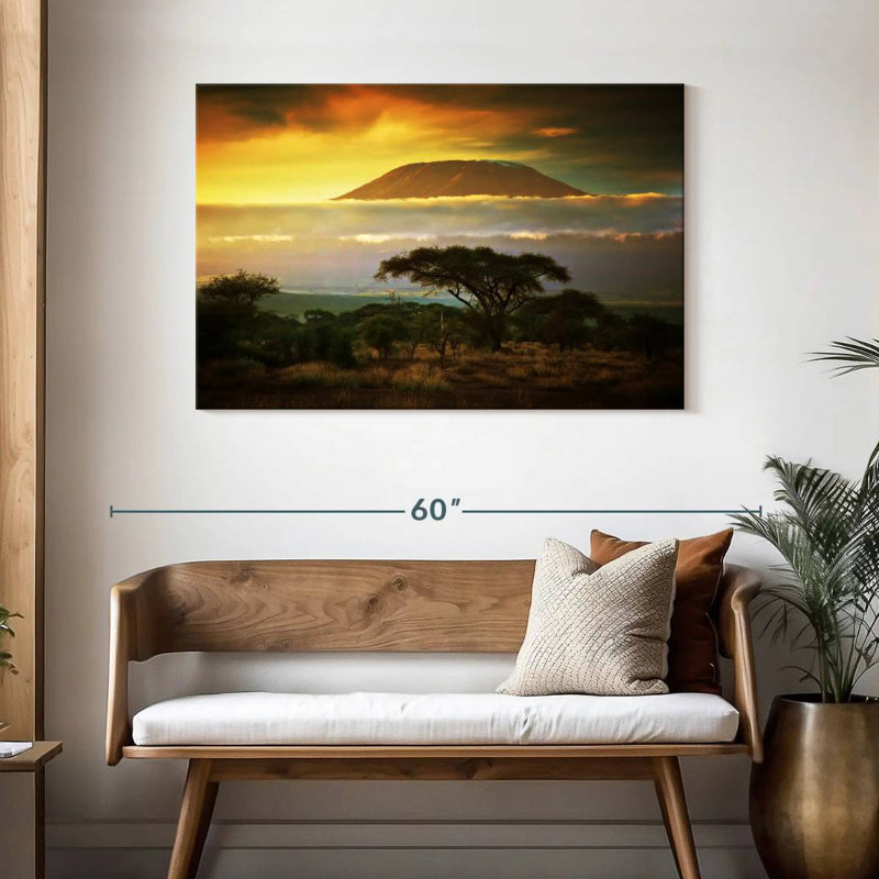 Paysage de montagne Alvord Kilimanjaro, H 30 po x l 45 po