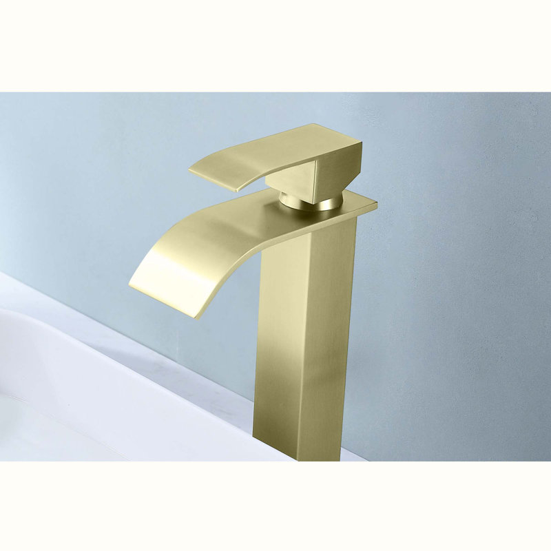 Single-Hole Single-handle Bathroom Faucet, Brushed Gold