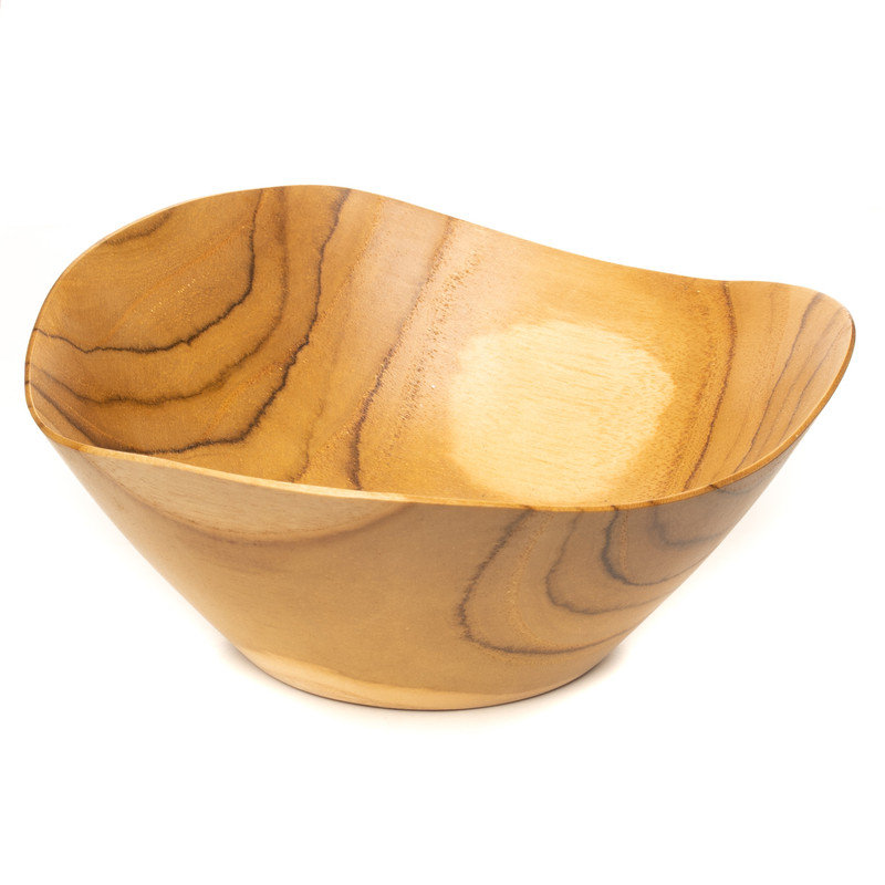 Flower Efrayim Teak Bowl 2-Pack