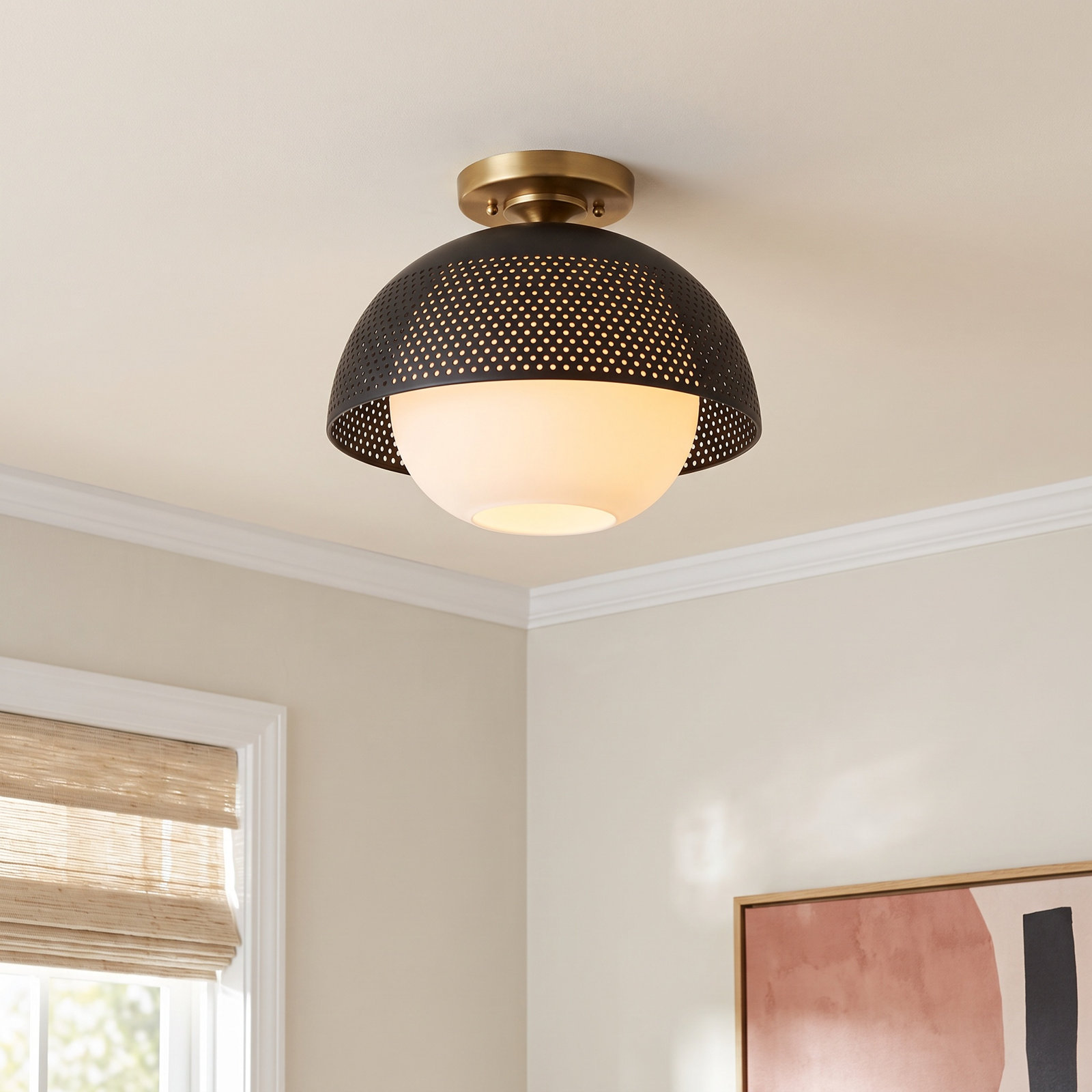 Bacco Single Light Flush Mount