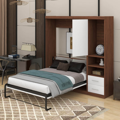 Lit escamotable avec armoire Murphy