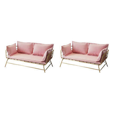 Banc rembourré en mélange de polyester Cafe Dessert